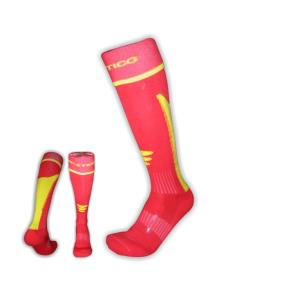 030 Socks Atletico BARCA red-yellow